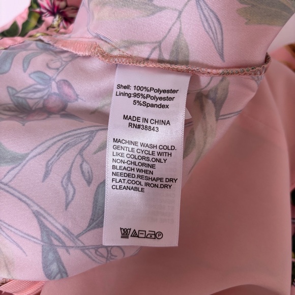 Sam Edelman Floral Jumpsuit Wide Leg Jumpsuit In Pink Anthropologie Sz 8 - Picture 9 of 10